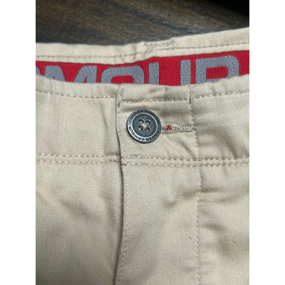 Under Armour Tan Khaki Athletic Golf Pants Size 30x34‎ 639 - Picture 4 of 6